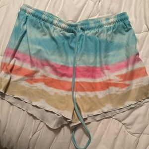 Tie dye women shorts
